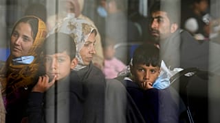 September 2021: Migranten aus Afghanistan warten auf dem US-Luftwaffenstützpunkt Ramstein, Deutschland, auf den nächsten Flug in einen sicheren Ort. (Archivbild/Symbolbild)