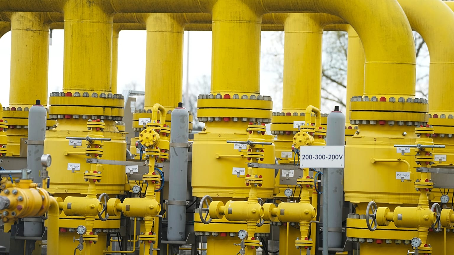 A view of the Gaz-System petrol station equipment in Rembelszczyzna near Warsaw, Poland, Wednesday, 27 April 2022.