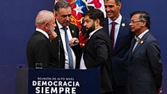 Los presidentes de la reunión, unidos en una foto.