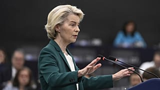 Ursula von der Leyen beszédet mond a strasbourgi Európai Parlamentben