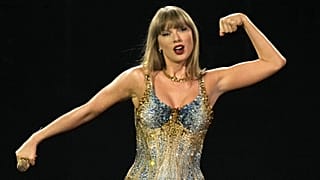 Taylor Swift performs during the opening show of the Toronto dates of The Eras Tour. 14 November 2024.