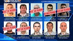 "Los 10 fugitivos más buscados" por la Policía Nacional de España