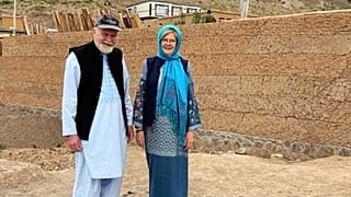 In this undated family handout, Peter and Barbie Reynolds are seen in Afghanistan