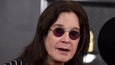 Ozzy Osbourne arrives at the 62nd annual Grammy Awards in Los Angeles in January 2020.