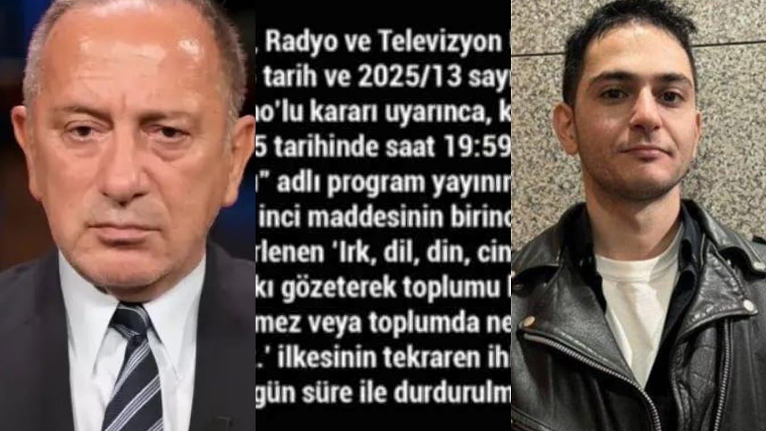 Fatih Altaylı (en solda), Furkan Karabay (en sağda)