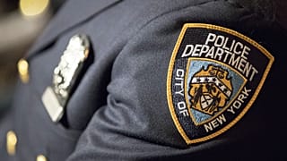 FILE: A badge of the New York City police is seen in New York, 29 June 2017