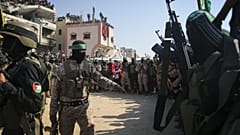 A Hamász és az Iszlám Dzsihád terroristái a gázai Hán Júniszban