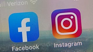 Aplicaciones de Facebook e Instagram vistas en un teléfono.
