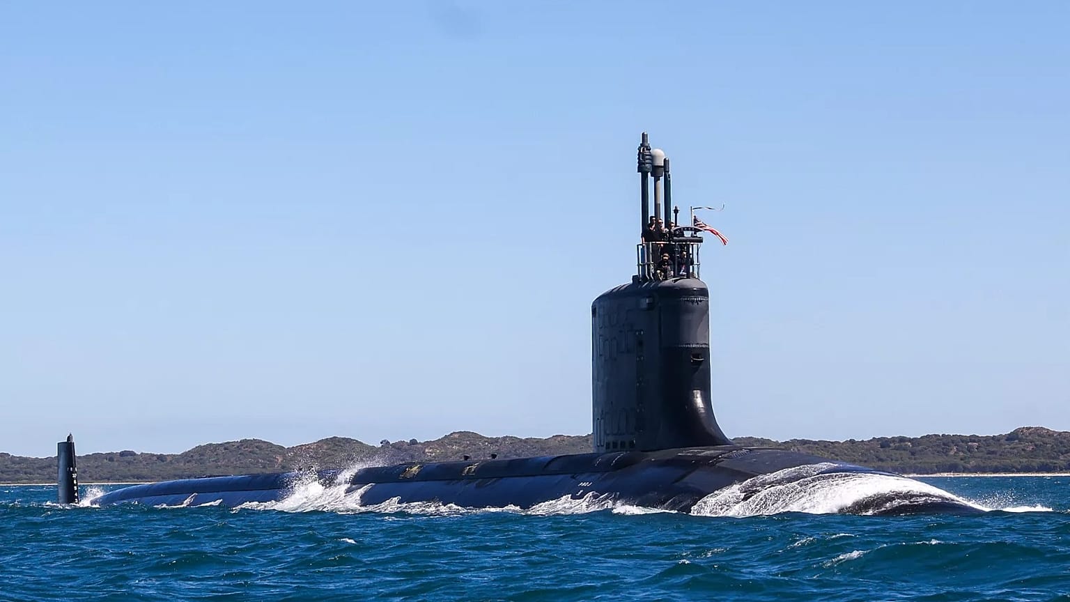 USS Minnesota (SSN-783) Virginia-class fast attack submarine off the west Australian coast, 16 March, 2025