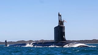 USS Minnesota (SSN-783) Virginia-class fast attack submarine off the west Australian coast, 16 March, 2025