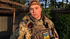 Tim Schramm ukrán egyenruhában