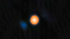 Betelgeuse ve ona eşlik eden daha küçük yıldız.