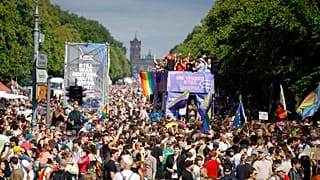 Die 47. Berlin Pride, der Christopher Street Day (CSD), am Samstag, 26. Juli 2025, am Großen Stern in Berlin