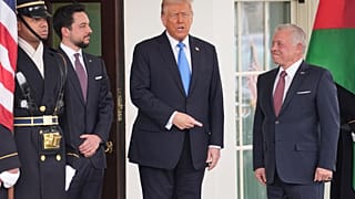 الرئيس دونالد ترامب والعاهل الأردني الملك عبد الله الثاني 