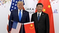 ABD Başkanı Donald Trump, Japonya'nın Osaka kentinde düzenlenen G-20 zirvesinin kulisinde Çin Devlet Başkanı Xi Jinping ile bir arada, 29 Haziran 2019