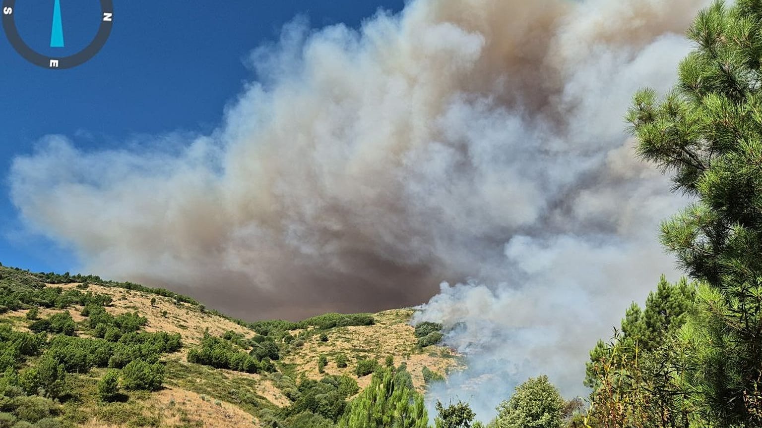El incendio en Ávila.