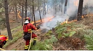 A UME, no trabalho de combate a incêndios