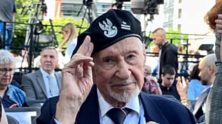 Prof. Leszek Żukowski pseudonim "Antek", uczestnik Powstania Warszawskiego, żołnierz AK oraz Szarych Szeregów, ostatni żyjący polski więzień KL Flossenbürg, 30.07.2025 r.