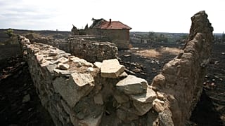 صورة تعبيريية لحريق منزل في بلغاريا