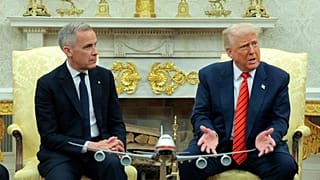 Mark Carney és Trump Washingtonban, május 6.