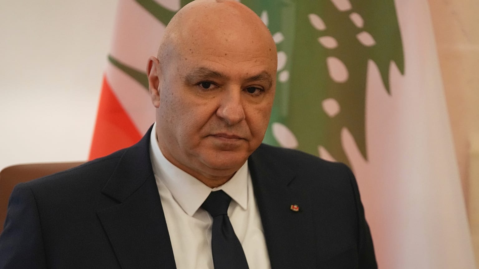الرئيس اللبناني جوزيف عون خلال لقاء مع الرئيس القبرصي نيكوس خريستودوليديس في القصر الرئاسي بالعاصمة نيقوسيا، قبرص، الأربعاء 9 يوليو/ تموز 2025.