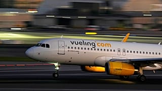 ARCHIVE - Un Airbus A320 de Vueling décolle de l'aéroport de Lisbonne le 25 janvier 2023.
