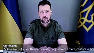 Зеленский выступает на открытии конференции «Хельсинки+50». 31 июля 2025 г.