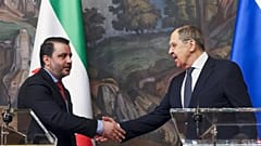 Министр иностранных дел России Сергей Лавров и министр иностранных дел Сирии Асаад Хасан аль-Шибани после встречи в Москве, 31 июля 2025 года