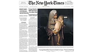 A fotografia foi publicada pelo New York Times, entre outros.
