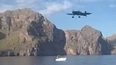 Angebliche Videoaufnahme des Flugzeugs vor dem Absturz. 2. August 2025