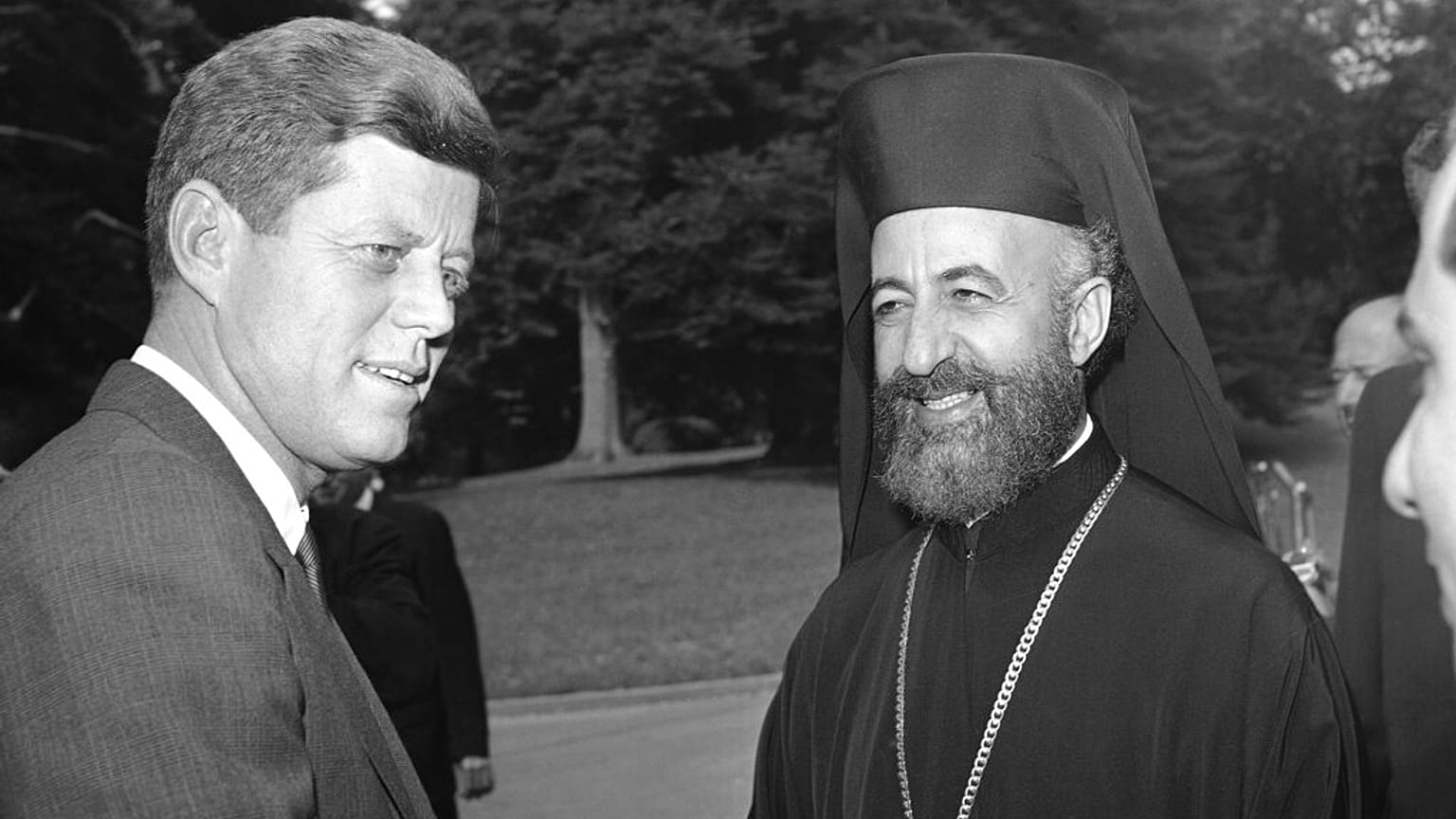 Ο JFK με τον Αρχιεπίσκοπο Μακάριο