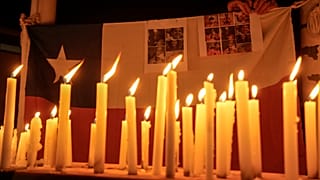 Velas por los desaparecidos tras el derrumbe en El Teniente, agosto 2025