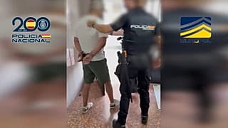 Images de l'une des arrestations effectuées par la police nationale.