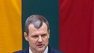 FILE: Gintautas Paluckas litván parlamenti ülés Vilniusban, 2024. november 21.