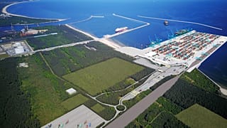 Wizualizacja terminala kontenerowego w Świnoujściu