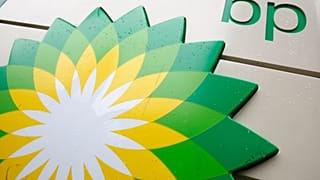A BP logo at a gas station in Washington. 25 October 2007.