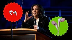 O que está por detrás do receio de Kamala Harris em relação aos auscultadores sem fios? 