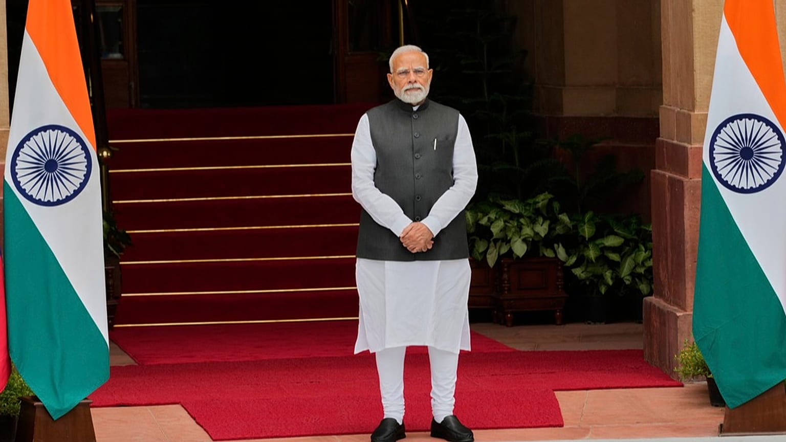 O primeiro-ministro indiano, Narendra Modi, a 5 de agosto de 2025.