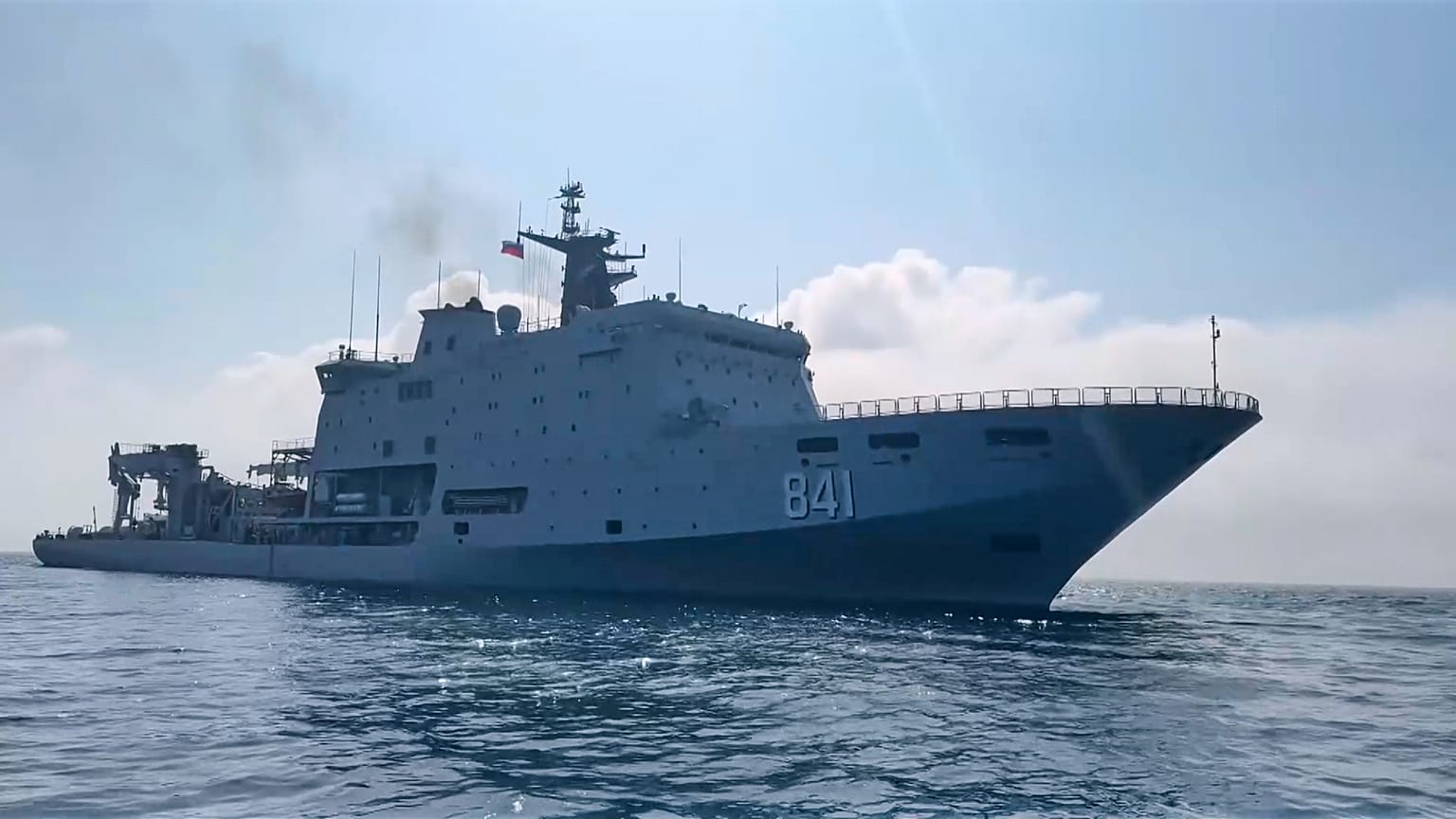 Το κινεζικό πολεμικό πλοίο Xihu συμμετέχει στη στρατιωτική άσκηση Joint Sea 2025 κοντά στο Βλαδιβοστόκ, 5 Αυγούστου 2025 