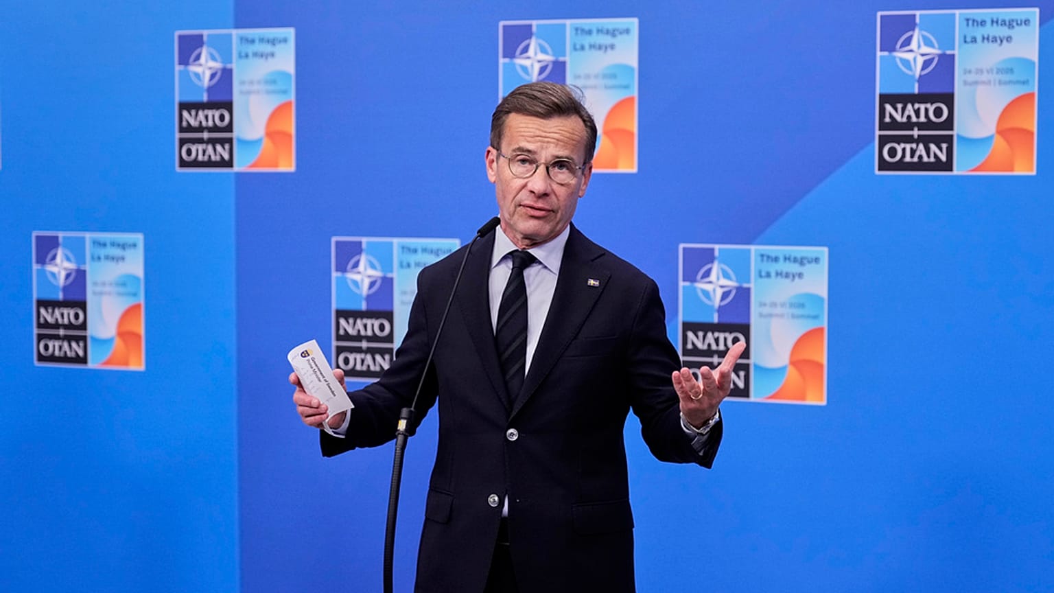 Primer Ministro sueco Ulf Kristjersson 