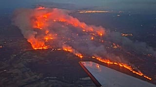 Waldbrand in Südfrankreich in Ribaute unweit der spanischen Grenze