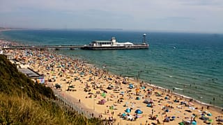 The UK's Bournemouth Beach was dinged by travellers for overcrowding issues.