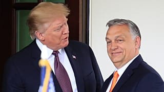 Trump és Orbán 2019-ben Washingtonban