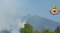 Un canader en acción en el Parque Nacional del Vesubio, Nápoles.
