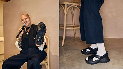 The ‘Oaxaca Slip-On’ was inspired by a design from Oaxaca.