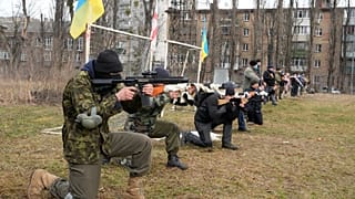 Ukrán újoncok lőgyakorlaton