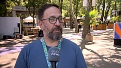 Kádár Tamás, a Sziget Fesztivál igazgatója az Euronewsnak nyilatkozik