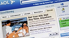 AOL's home page is shown on a computer screen, Aug. 4, 2006, in New York