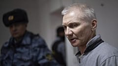 Alexei Moskaljow am 27. März 2023 in einem Gerichtssaal in Jefremow in der Region Tula, etwa 300 Kilometer südlich von Moskau, Russland