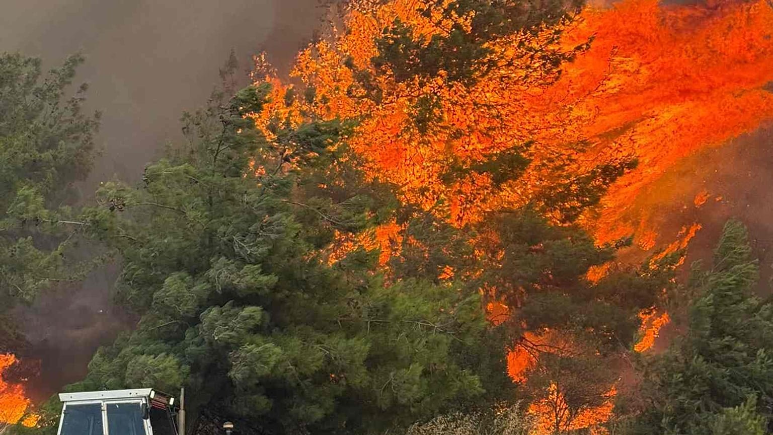 Çanakkale'deki yangın